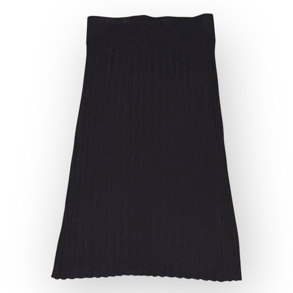 NWT Nordstrom Pleated Midi Knit Skirt - Petite Medium - Picture 2 of 10